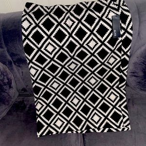 Black & white  Color block pencil skirt size X-Large